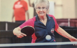 Senior Olympian ping-pong
