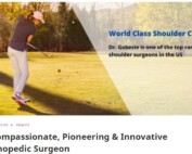 Woman playing golf to illustrate Editor's Pick - Dr. Gobezie is a top ranked shoulder surgeon